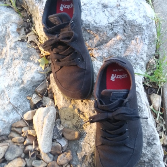 Splay Freestyle 1.0 Black Canvas M6/W8 Barefoot Minimalist Athletic Shoes EUC - Picture 4 of 8